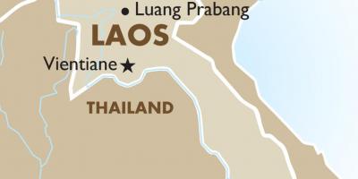 Мапа на главниот град на лаос 