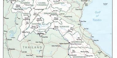 Карта на лаос патување
